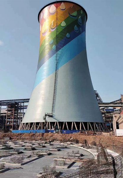 煙囪美化、煙囪彩繪