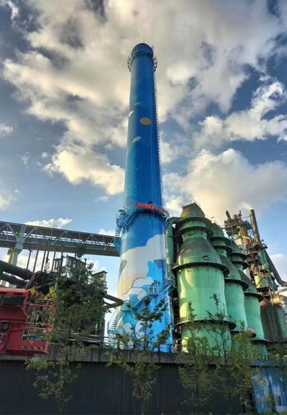 煙囪美化、煙囪彩繪