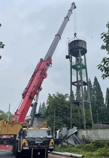 煙囪拆除，水塔拆除