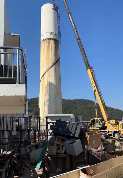 煙囪拆除，水塔拆除