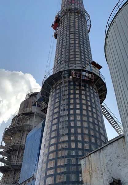 煙囪維修、煙囪加固